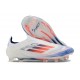 Nouvelles adidas F50 Elite Laceless FG Advancement - Blanc Bleu Rouge 