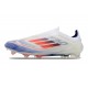 Nouvelles adidas F50 Elite Laceless FG Advancement - Blanc Bleu Rouge 