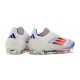 Nouvelles adidas F50 Elite Laceless FG Advancement - Blanc Bleu Rouge 