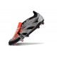 adidas Predator Elite Tongue FG Chaussure Noir Argent Rouge