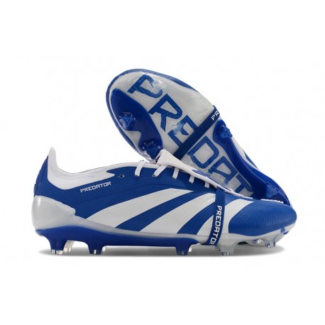 adidas Predator Elite Tongue FG Chaussure Bleu Blanc