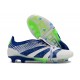 adidas Predator Elite Tongue FG Chaussure Blanc Vert Bleu