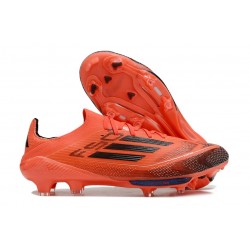 Crampons de Foot Adidas F50 + Elite FG Turbo Noir Aurore Platin Métallique