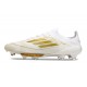 Crampons de Foot Adidas F50 + Elite FG Day Spark - Blanc Doré Blanc