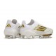 Crampons de Foot Adidas F50 + Elite FG Day Spark - Blanc Doré Blanc
