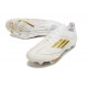 Crampons de Foot Adidas F50 + Elite FG Day Spark - Blanc Doré Blanc