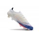 Crampons de Foot Adidas F50 + Elite FG Advancement - Blanc Bleu Rouge 