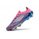 Crampons de Foot Adidas F50 + Elite FG Bleu Solaire Blanc Ftwr Rose