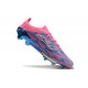 Crampons de Foot Adidas F50 + Elite FG Bleu Solaire Blanc Ftwr Rose