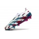 Chaussure de Foot adidas Predator Elite Laceless FG Blanc Rouge Bleu