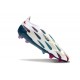 Chaussure de Foot adidas Predator Elite Laceless FG Blanc Rouge Bleu