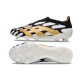 Chaussure de Foot adidas Predator Elite Laceless FG Noir Blanc Or