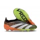 Chaussure de Foot adidas Predator Elite Laceless FG Orange Noir Blanc Vert