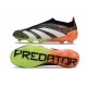 Chaussure de Foot adidas Predator Elite Laceless FG Orange Noir Blanc Vert