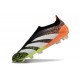 Chaussure de Foot adidas Predator Elite Laceless FG Orange Noir Blanc Vert