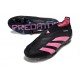 Chaussure de Foot adidas Predator Elite Laceless FG Noir Rose