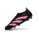 Chaussure de Foot adidas Predator Elite Laceless FG Noir Rose
