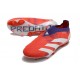 Chaussure de Foot adidas Predator Elite Laceless FG Rouge Blanc
