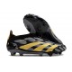 Chaussure de Foot adidas Predator Elite Laceless FG Noir Or