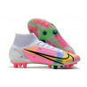 Chaussure Nike Mercurial Superfly 8 Elite AG Blanc Rose