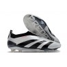 Chaussure de Foot adidas Predator Elite Laceless FG Argent Noir
