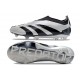 Chaussure de Foot adidas Predator Elite Laceless FG Argent Noir