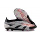 Chaussure de Foot adidas Predator Elite Laceless FG Noir Argent Rose