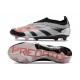 Chaussure de Foot adidas Predator Elite Laceless FG Noir Argent Rose