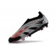 Chaussure de Foot adidas Predator Elite Laceless FG Noir Argent Rose