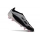 Chaussure de Foot adidas Predator Elite Laceless FG Noir Argent Rose