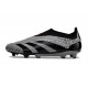 Chaussure de Foot adidas Predator Elite Laceless FG Gris Noir