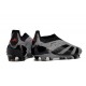 Chaussure de Foot adidas Predator Elite Laceless FG Gris Noir