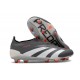 Chaussure de Foot adidas Predator Elite Laceless FG Noir Blanc