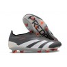 Chaussure de Foot adidas Predator Elite Laceless FG Noir Blanc