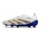 Chaussure de Foot adidas Predator Elite Laceless FG Blanc Gris Rouge Bleu