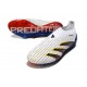 Chaussure de Foot adidas Predator Elite Laceless FG Blanc Gris Rouge Bleu