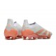 Chaussure de Foot adidas Predator Elite Laceless FG Bleu Très Pâle Orange