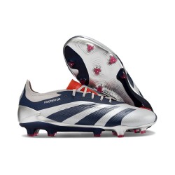 adidas Predator Elite FG Nouvelles Argent Noir Rouge