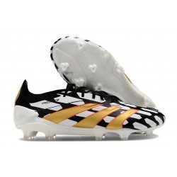 adidas Predator Elite FG Nouvelles Noir Blanc Or