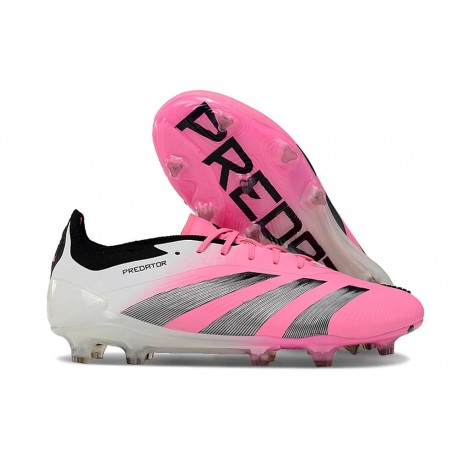 adidas Predator Elite FG Nouvelles Rose Blanc Noir