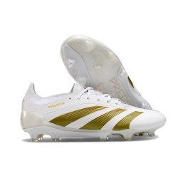 adidas Predator Elite FG Nouvelles Blanc Or