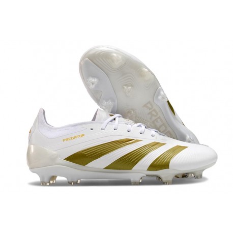 adidas Predator Elite FG Nouvelles Blanc Or