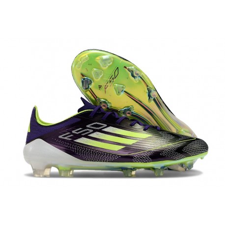 adidas F50 Elite FG Fast Reborn - Violet Blanc Lucid Lemon ÉDITION LIMITÉE