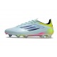 Chaussure de Football adidas F50 Elite FG Bleu Noir Jaune