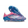 Chaussure de Football adidas F50 Elite FG Bleu Solaire Blanc Ftwr Rose