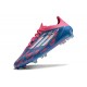 Chaussure de Football adidas F50 Elite FG Bleu Solaire Blanc Ftwr Rose