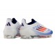 Chaussure de Football adidas F50 Elite FG Bleu Blanc Rose