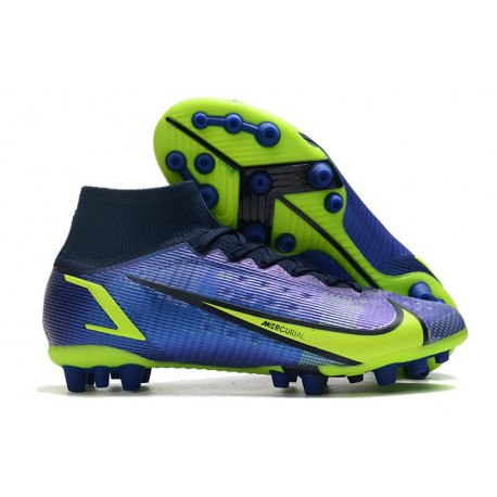 Chaussure Nike Mercurial Superfly 8 Elite AG Sapphire Volt Bleu
