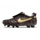 Chaussure Nike Tiempo Legend 10 Elite FG Marron Or