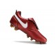 Chaussure Nike Tiempo Legend 10 Elite FG Rouge Blanc